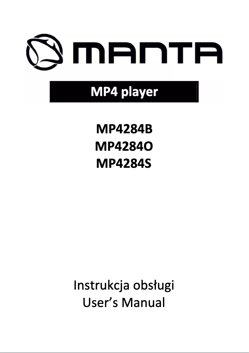 Image de la première page du manuel de l'appareil MP4284B
