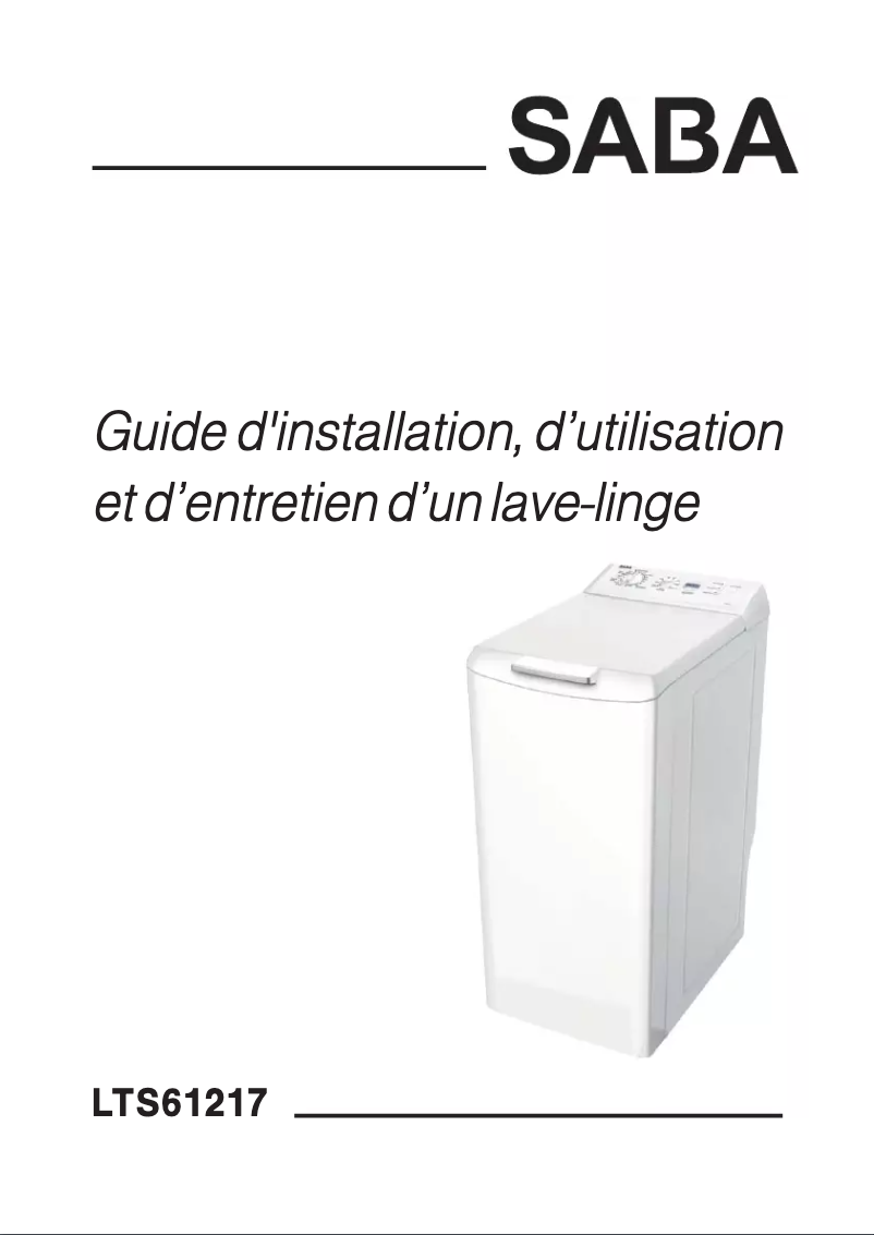 Image de la première page du manuel de l'appareil LTS61217