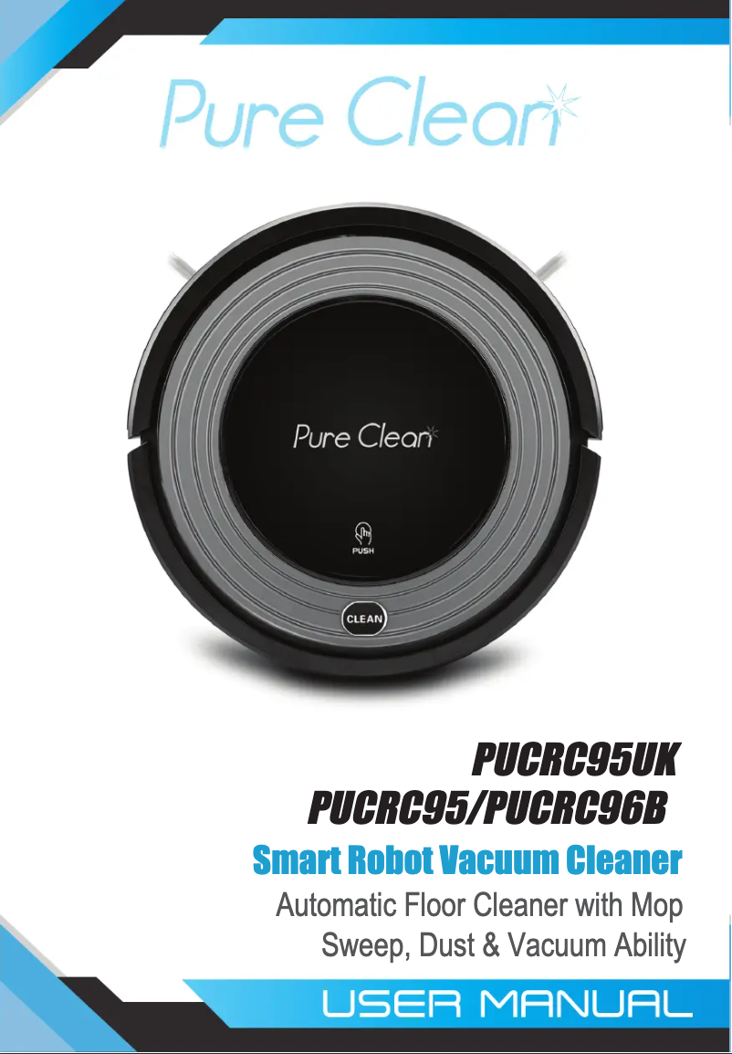 Image de la première page du manuel de l'appareil Pure Clean PUCRC96B.8