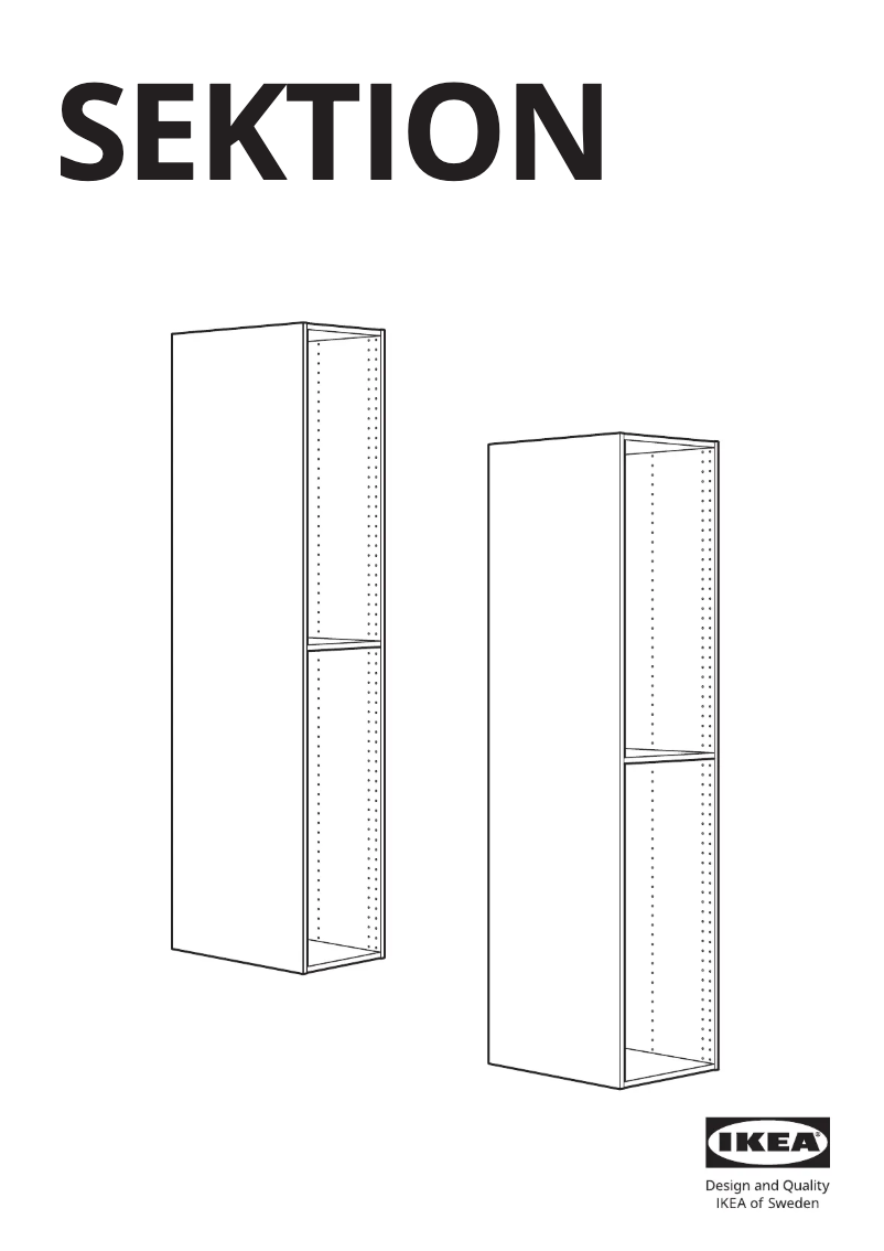 Imagen de la primera página del manual del dispositivo SEKTION 802.654.40