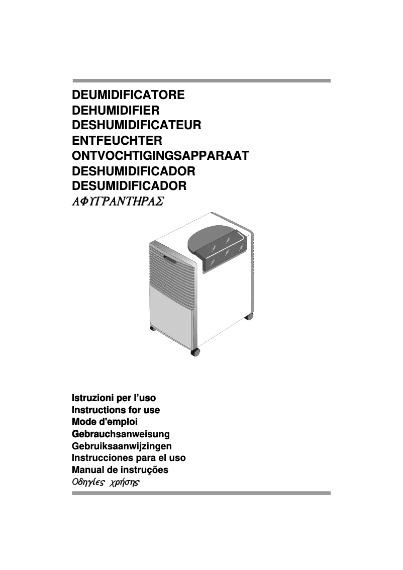 Page n°1 - Manuel utilisateur DeLonghi DH131