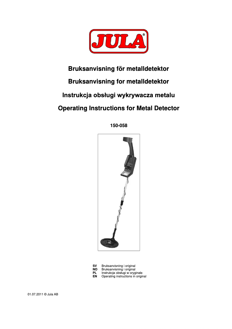 Page 1 de la notice Manuel utilisateur Marquant 150-058