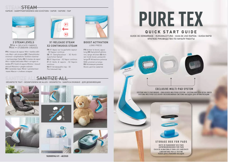 Page n°1 - Manuel utilisateur Tefal Pure Tex DT9530