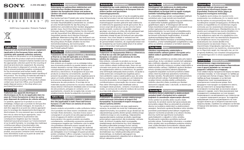 Page 1 de la notice Manuel utilisateur Sony MDR-XB50AP