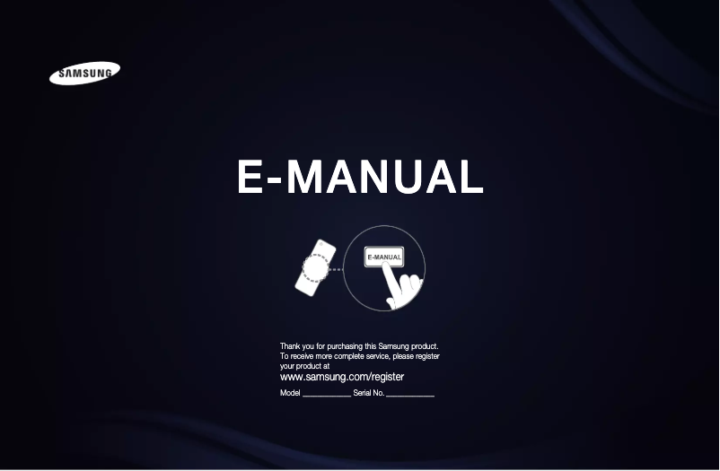 Image de la première page du manuel de l'appareil UE40D6327SK