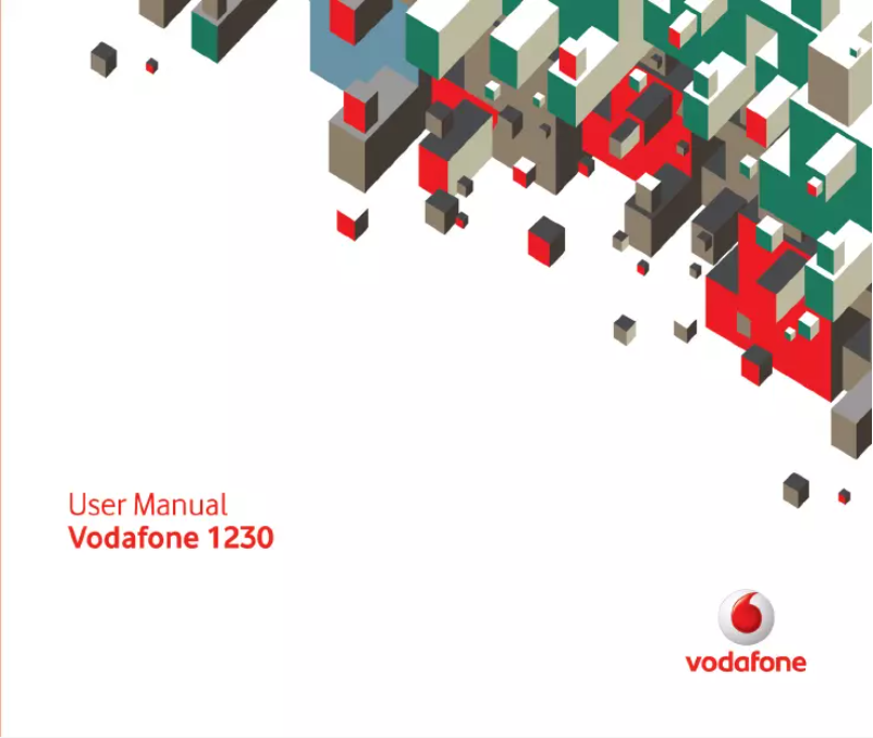 Image de la première page du manuel de l'appareil Vodafone 1230