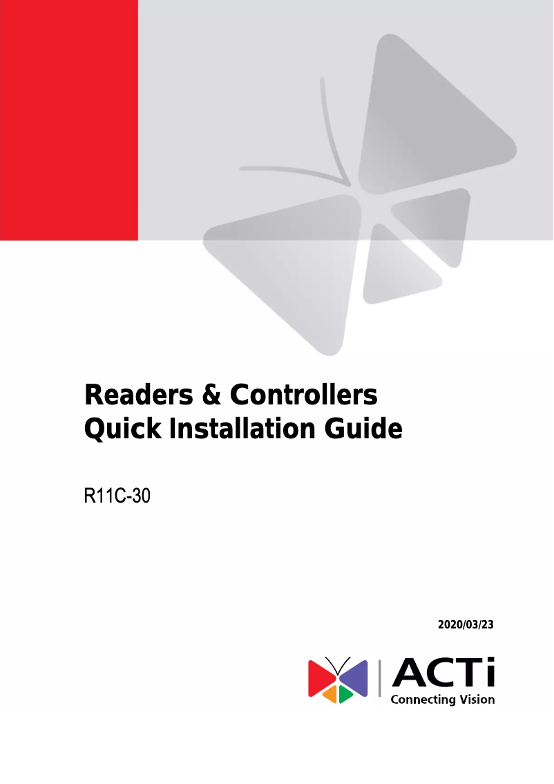 Image de la première page du manuel de l'appareil R11C-30