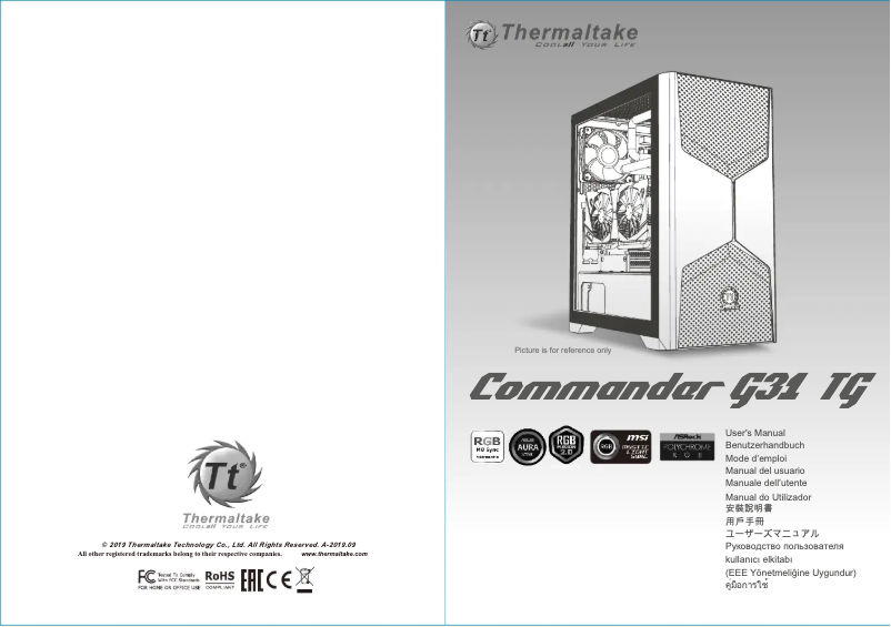 Imagen de la primera página del manual del dispositivo Toughpower iRGB PLUS
