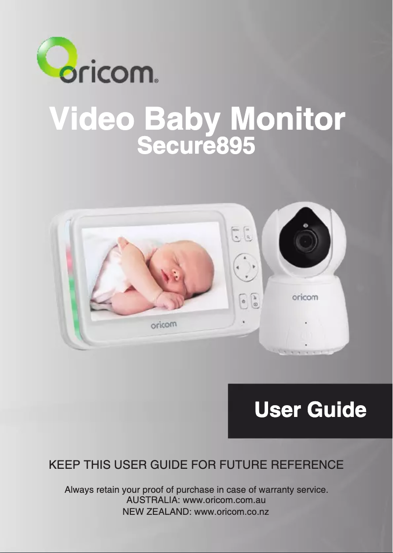 Page 1 de la notice Manuel utilisateur Oricom Secure 895