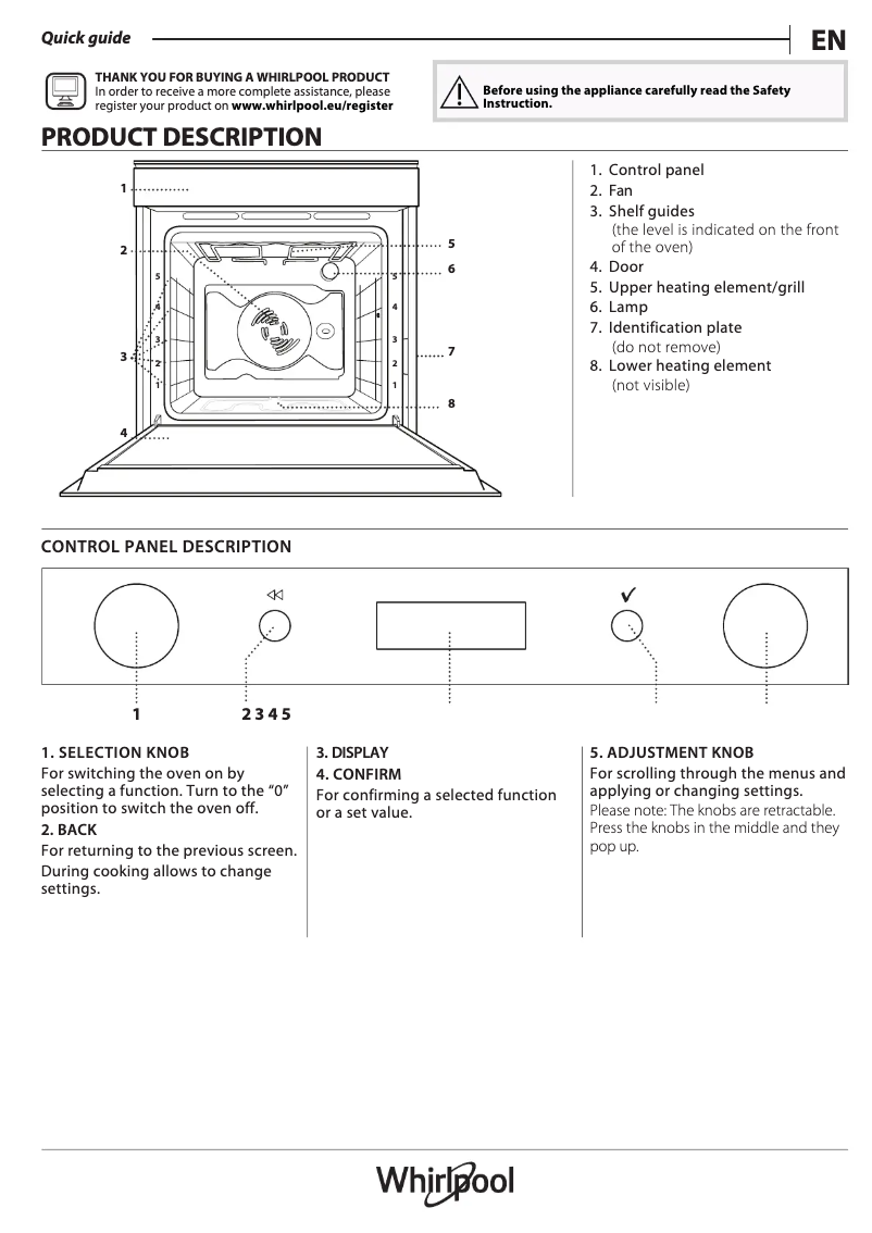 Imagen de la primera página del manual del dispositivo OAKZ9 379 P IX