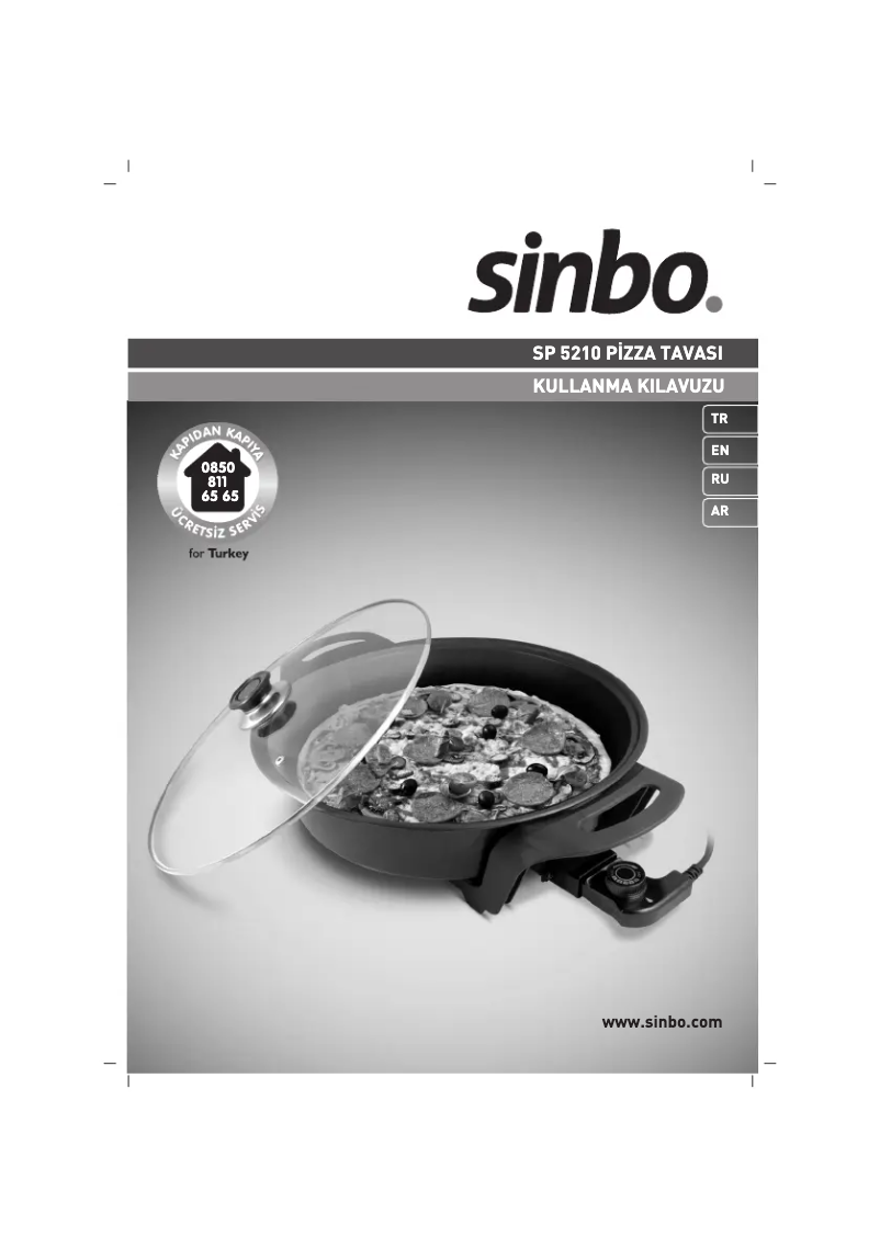 Page 1 de la notice Manuel utilisateur Sinbo SP 5210