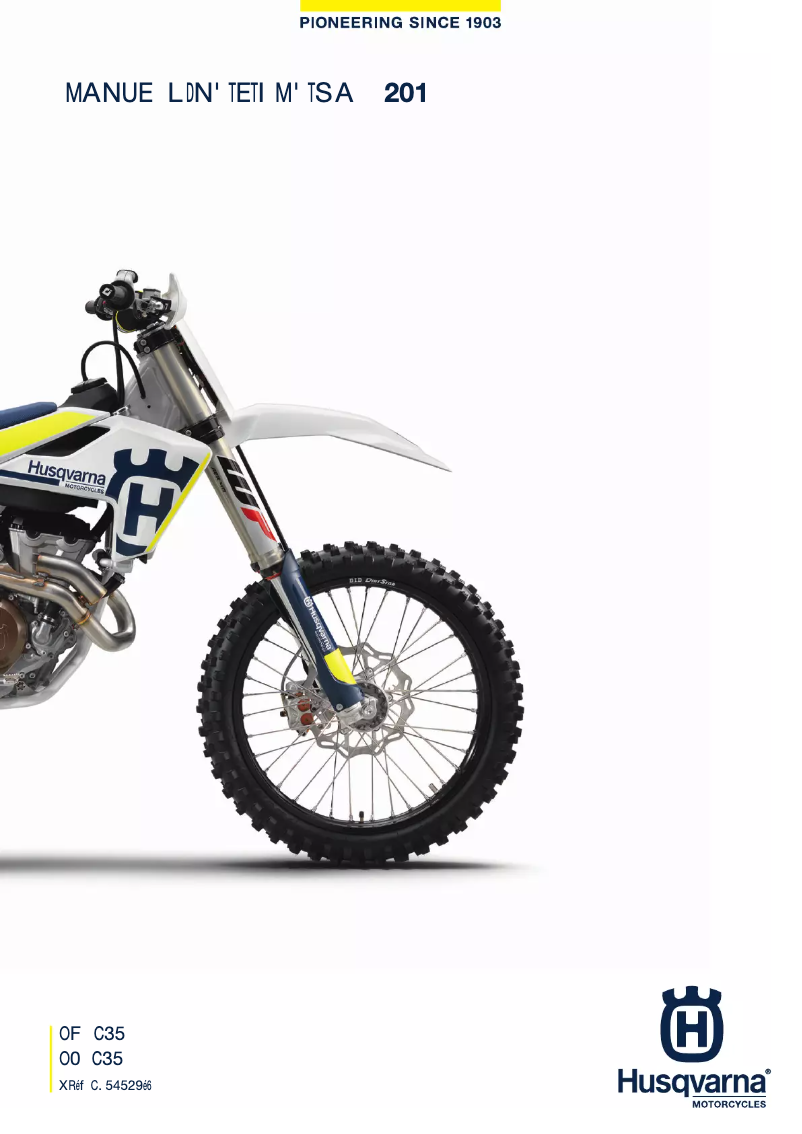 Página 1 del manual Manual de usuario Husqvarna FX 350 (2017)