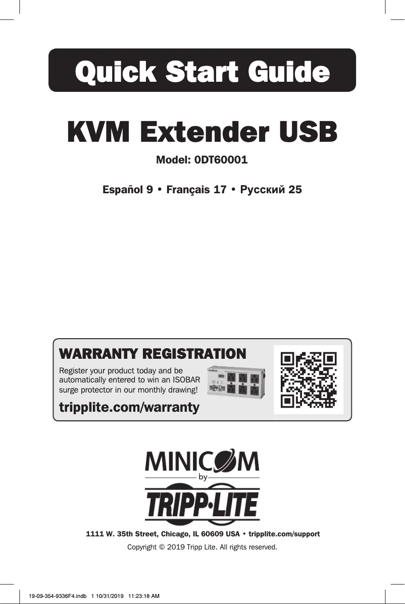 Image de la première page du manuel de l'appareil 0DT60001