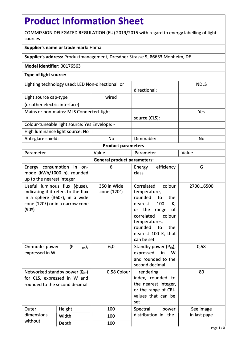 Imagen de la primera página del manual del dispositivo 00176563