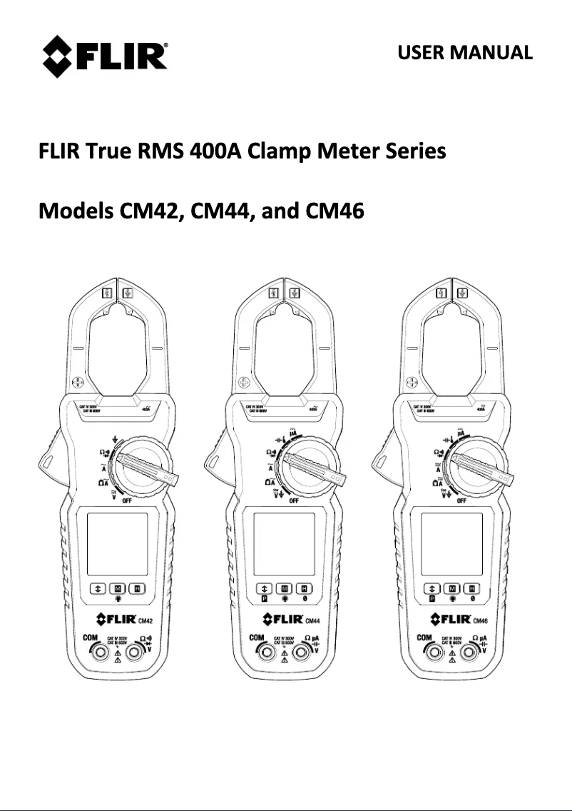 Page n°1 - Manuel utilisateur FLIR CM42