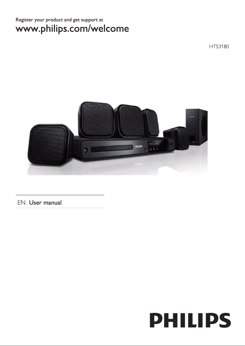 Imagen de la primera página del manual del dispositivo HTS3180