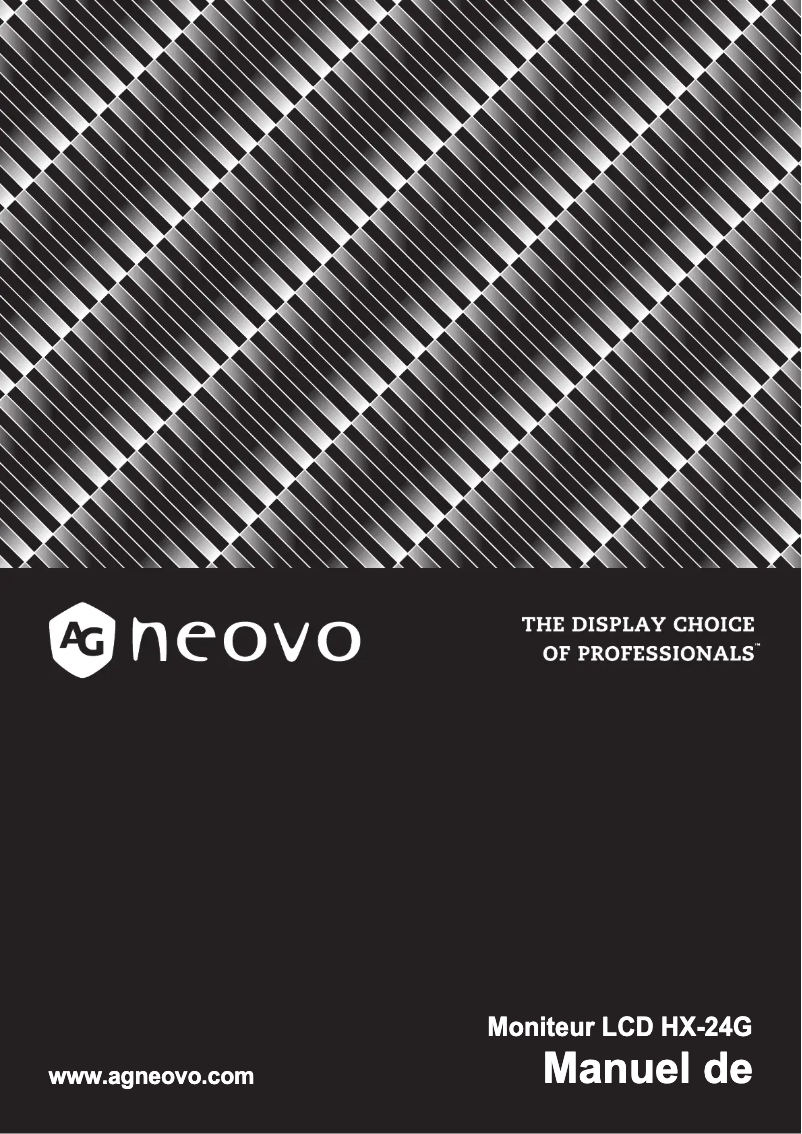 Page 1 de la notice Manuel utilisateur AG Neovo HX-24G