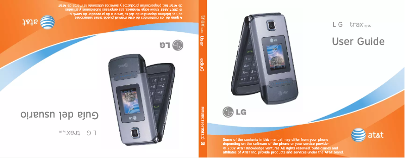 Page n°1 - Manuel utilisateur LG Trax