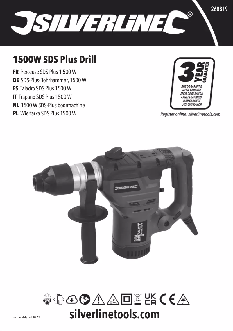 Page 1 de la notice Manuel utilisateur Silverline 268819