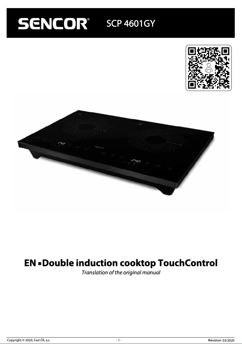 Image de la première page du manuel de l'appareil SCP 4601GY