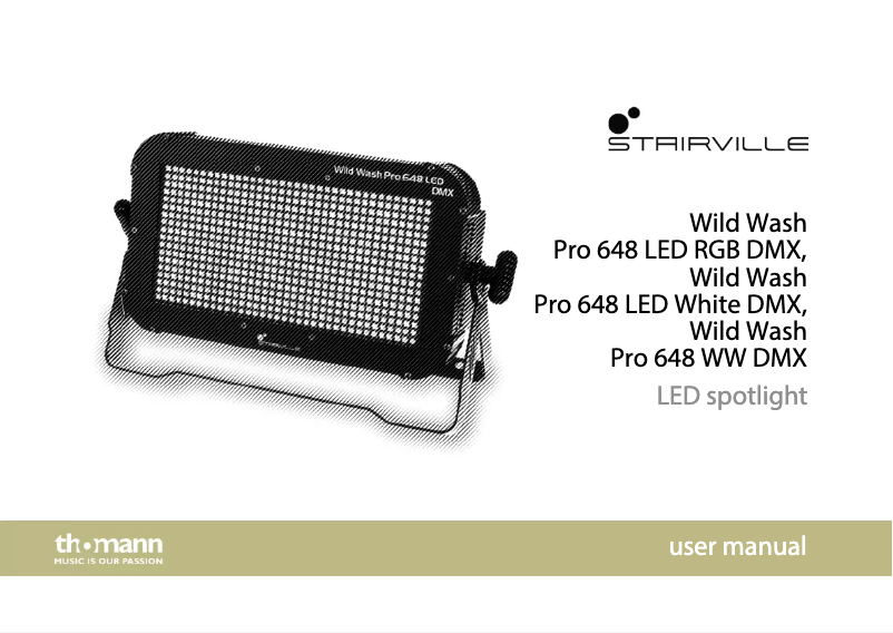 Page 1 de la notice Manuel utilisateur Stairville Wild Wash Pro 648 LED