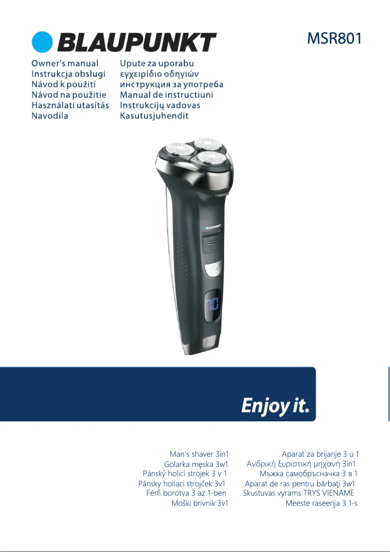 Image de la première page du manuel de l'appareil MSR801