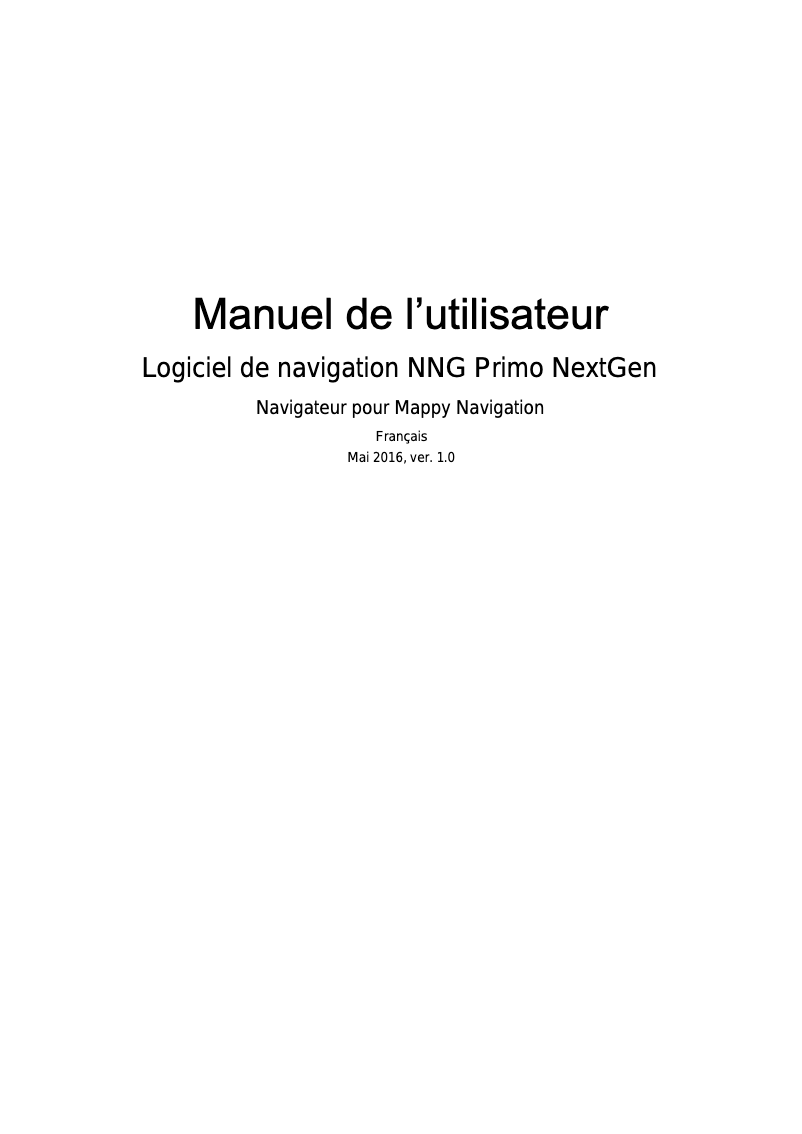 Page 1 de la notice Manuel utilisateur Mappy Ulti X565 Truck