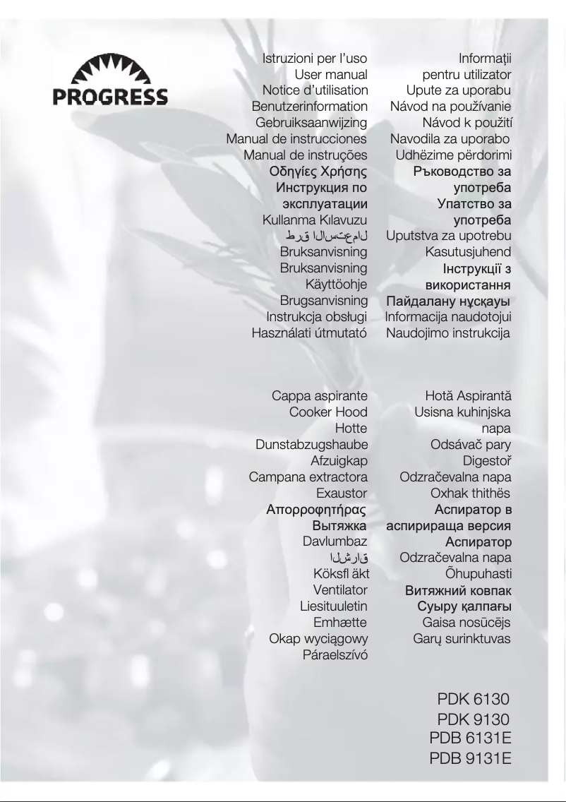 Page n°1 - Manuel utilisateur Progress PDK9130