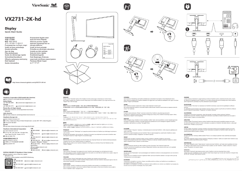 Image de la première page du manuel de l'appareil VX2731-2K-HD