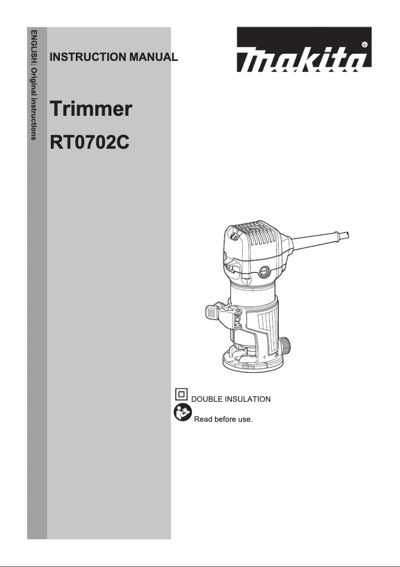 Page 1 de la notice Manuel utilisateur Makita RT0702CX4
