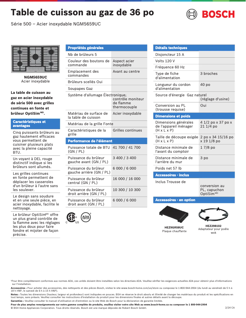 Image de la première page du manuel de l'appareil NGM5059UC