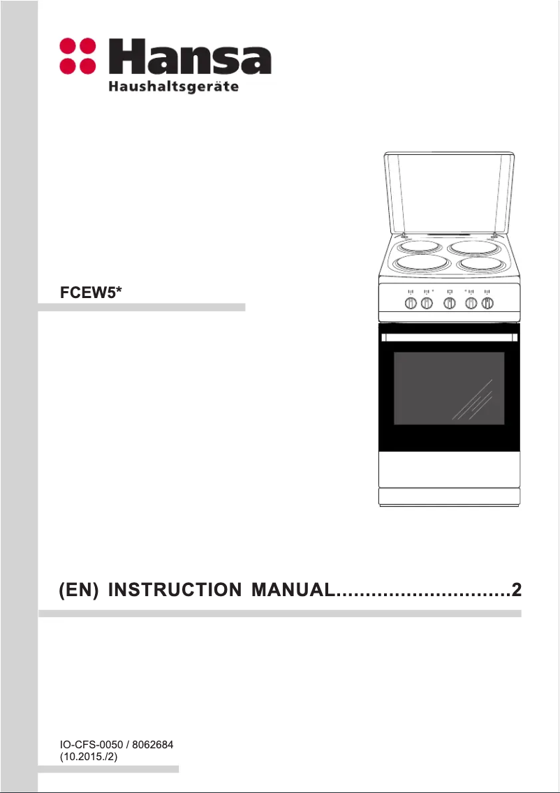 Page 1 de la notice Manuel utilisateur Hansa FCEW5300090