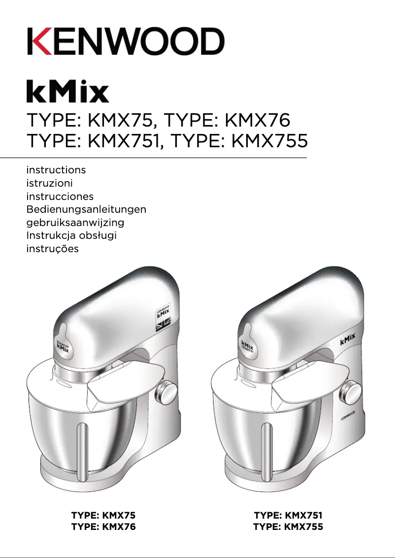 Page n°1 - Manuel utilisateur Kenwood KMix KMX75