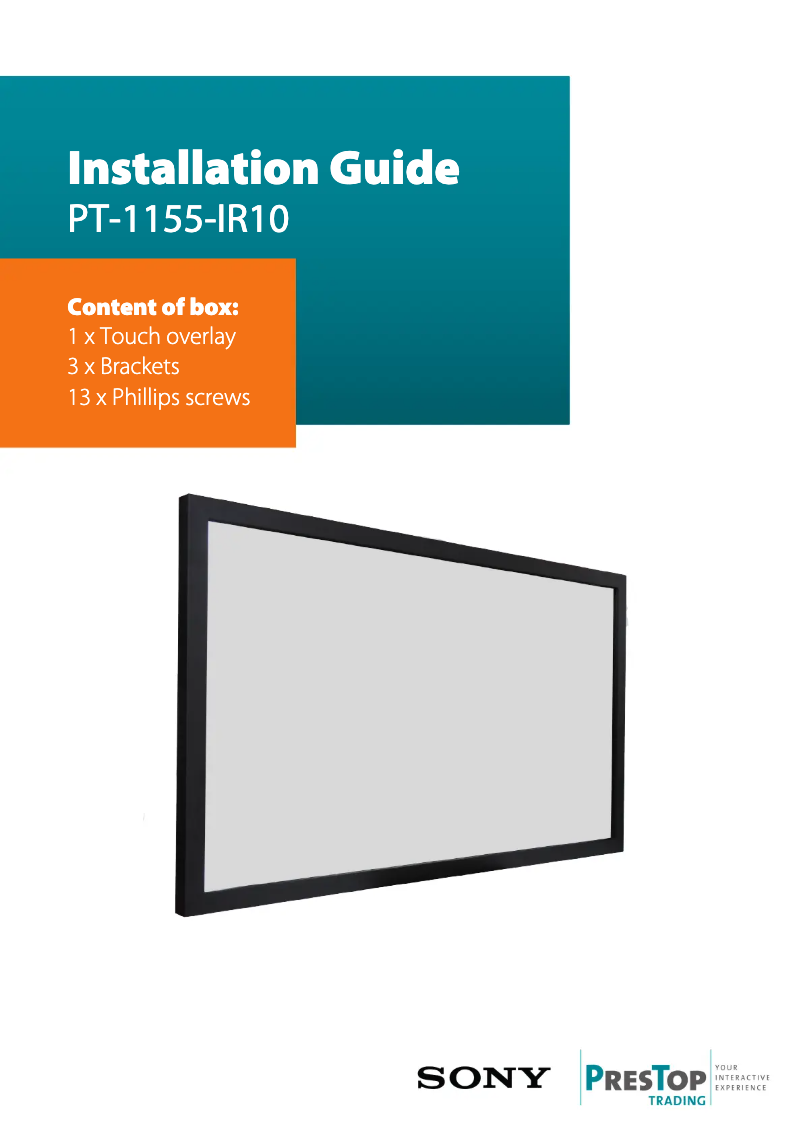 Page 1 de la notice Manuel utilisateur Sony PT-1143-IR10