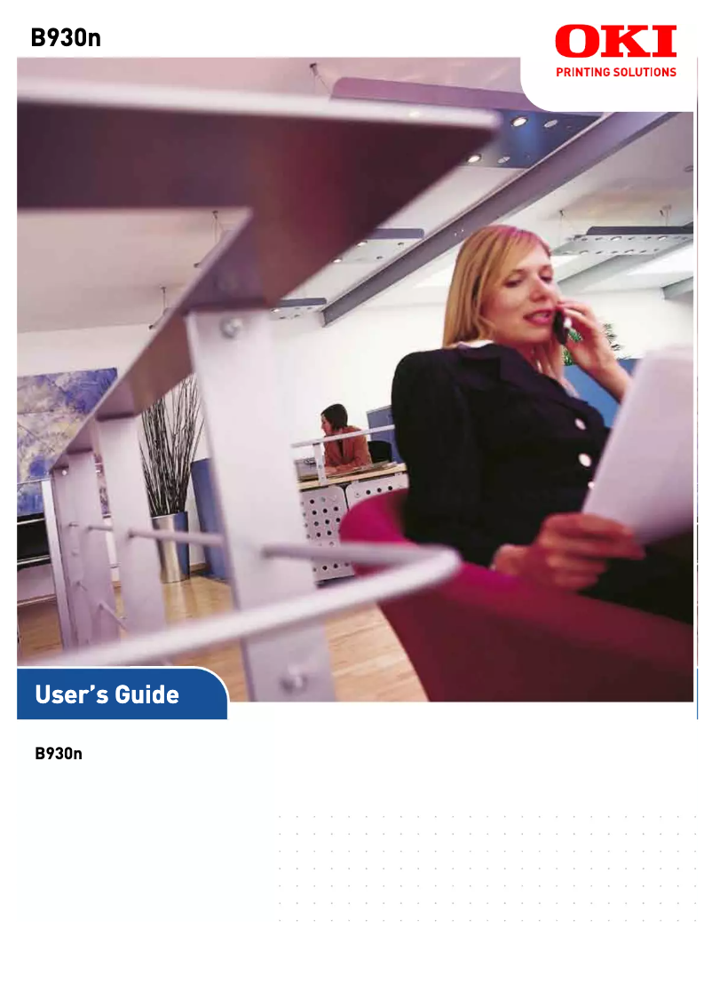 Page 1 de la notice Manuel utilisateur OKI B930DN