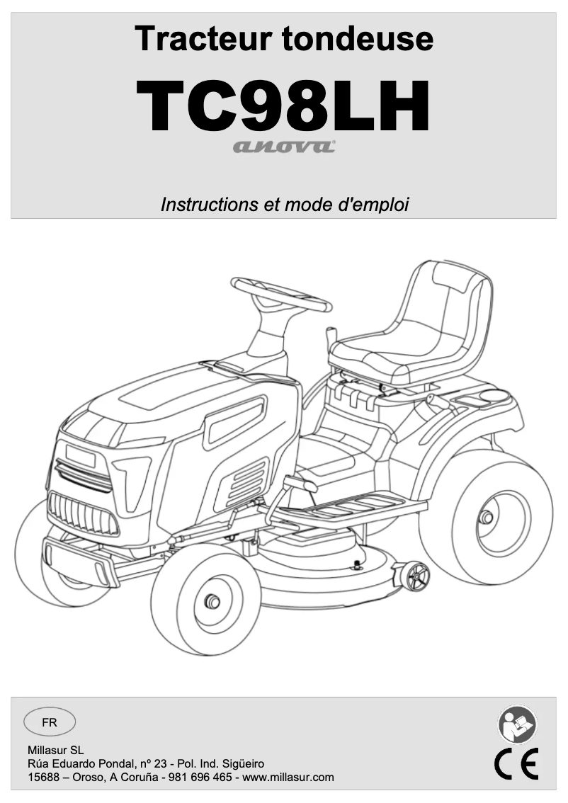 Image de la première page du manuel de l'appareil TC98LH