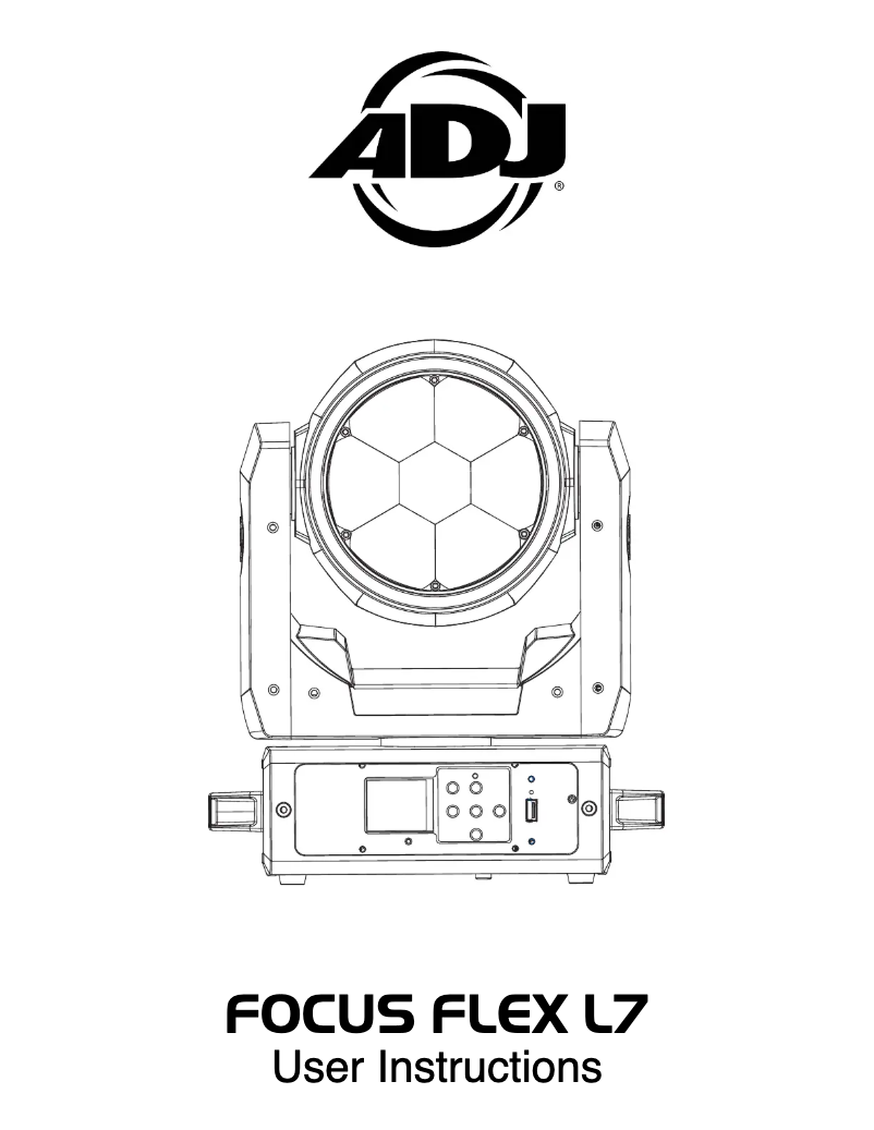 Page 1 de la notice Manuel utilisateur Adj Focus Flex L7