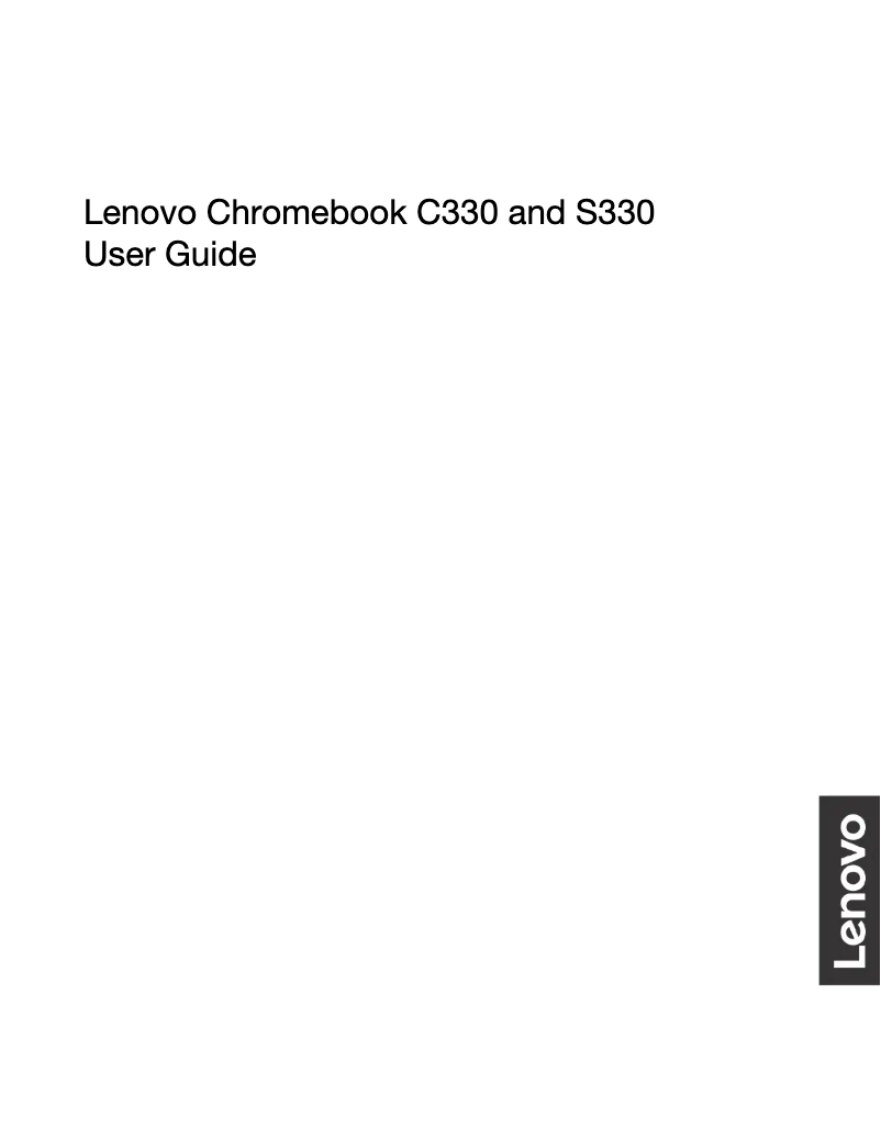 Página 1 del manual Manual de usuario Lenovo Chromebook C330-11