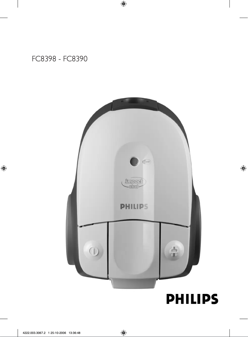 Page 1 of the manual User Manual Philips Impact Excel FC8396