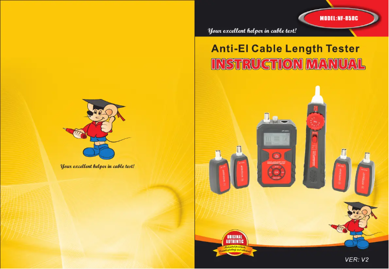 Page 1 de la notice Manuel utilisateur Noyafa NF-858C