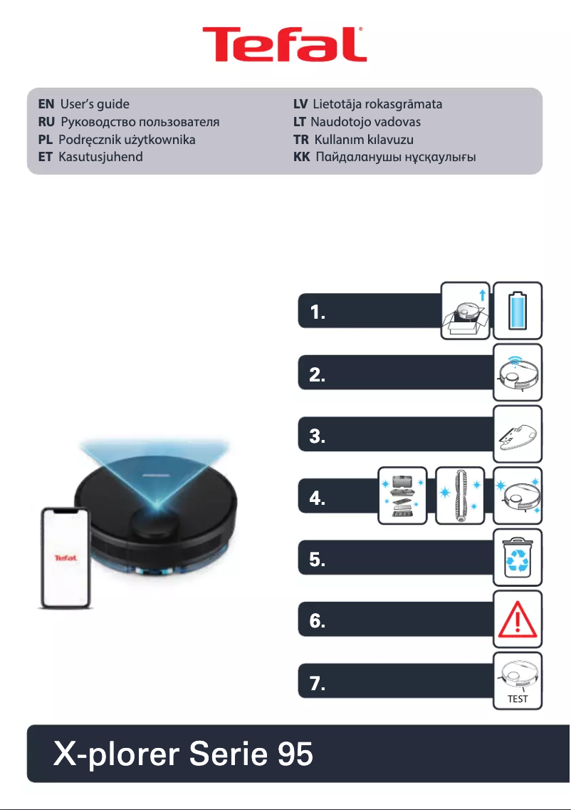 Page 1 de la notice Manuel utilisateur Tefal X-plorer Serie 95 RG7975