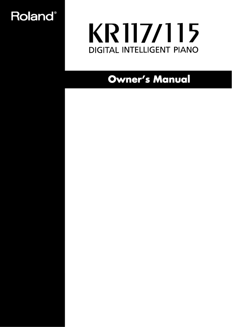 Image de la première page du manuel de l'appareil KR115