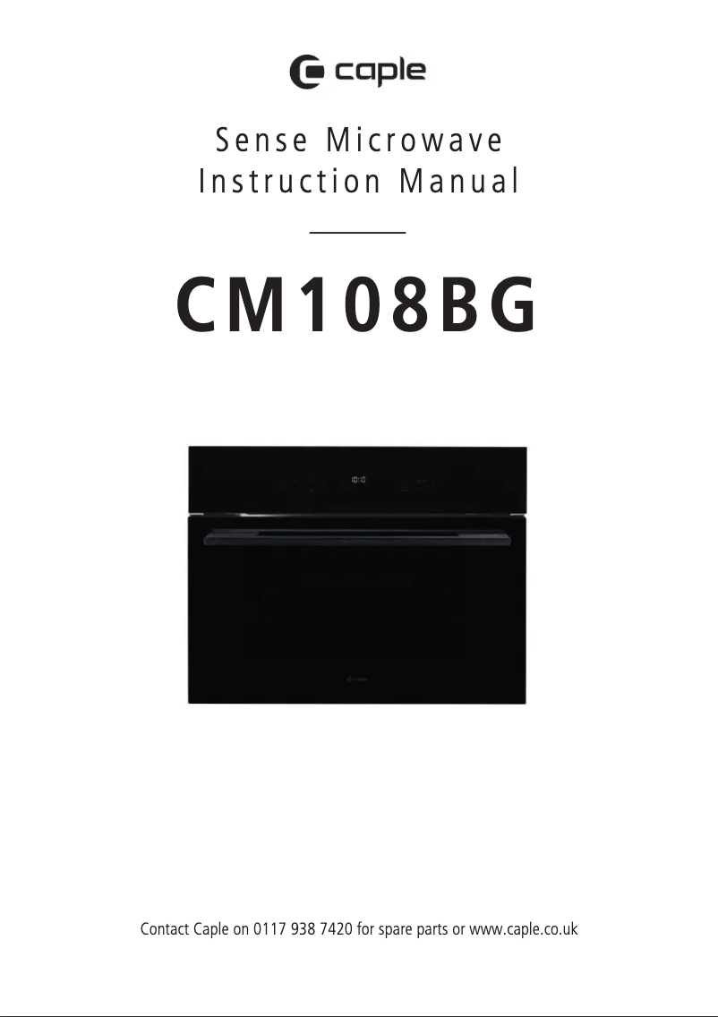 Page 1 de la notice Manuel utilisateur Caple CM108BG