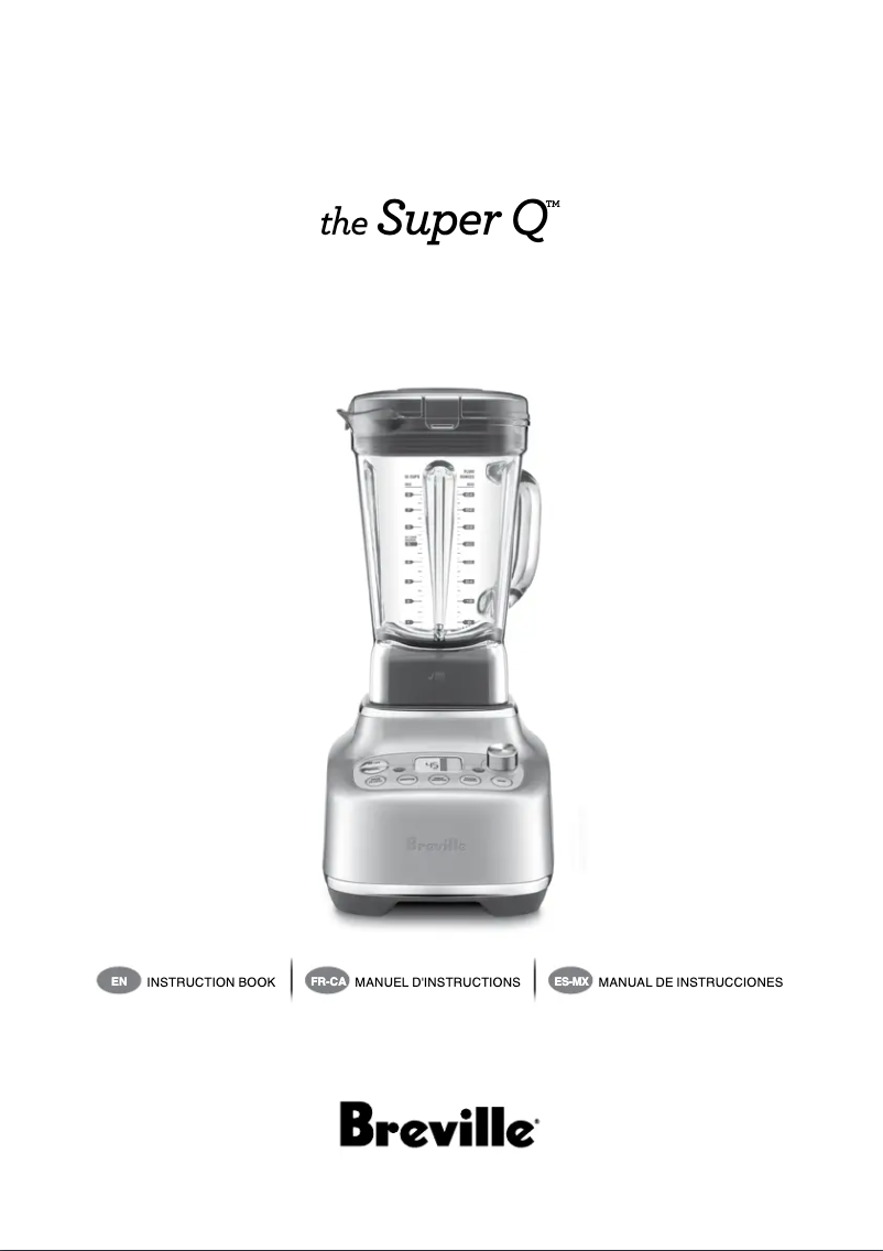 Page n°1 - Manuel utilisateur Breville the Super Q BBL920