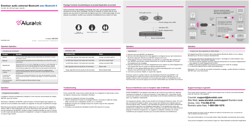Image de la première page du manuel de l'appareil ABT05F