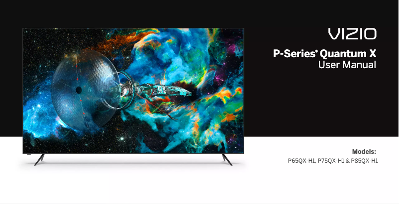 Page 1 de la notice Manuel utilisateur VIZIO P-Series Quantum X P85QX-H1