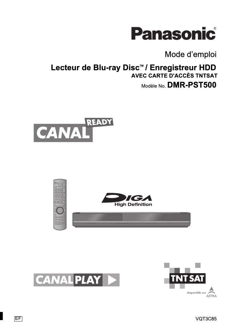 Page n°1 - Manuel utilisateur Panasonic DMR-PST500