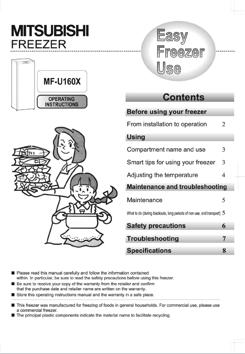 Page n°1 - Manuel utilisateur Mitsubishi MF-U160X