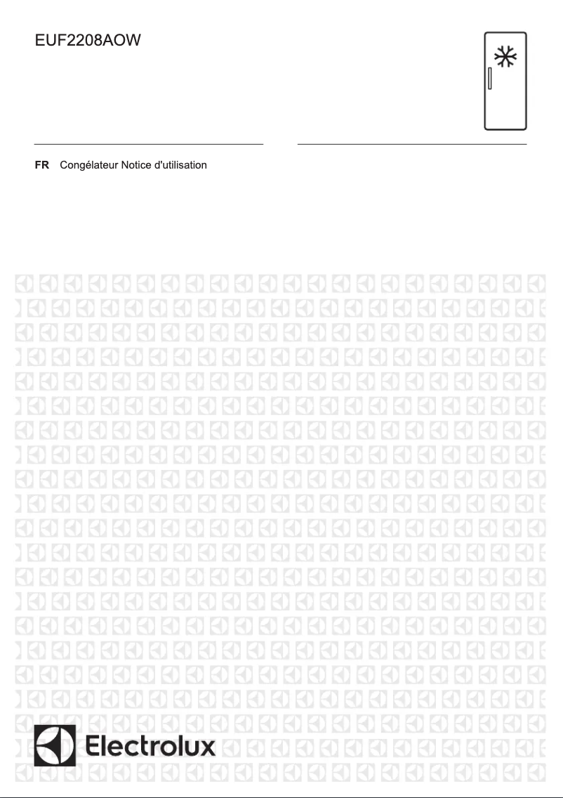 Page 1 de la notice Manuel utilisateur Electrolux EUF2208AOW