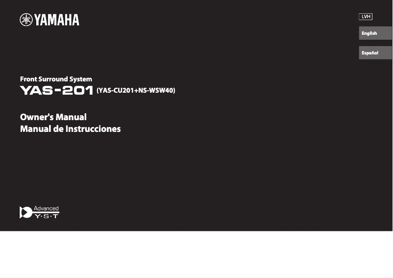 Page 1 de la notice Manuel utilisateur Yamaha YAS-201